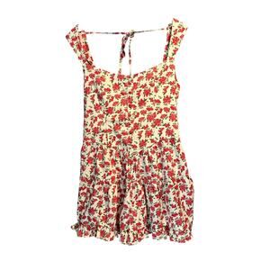 Wild Fable Size Medium Floral Short Romper Boho Beach Vacay Cruise Cottagcore
